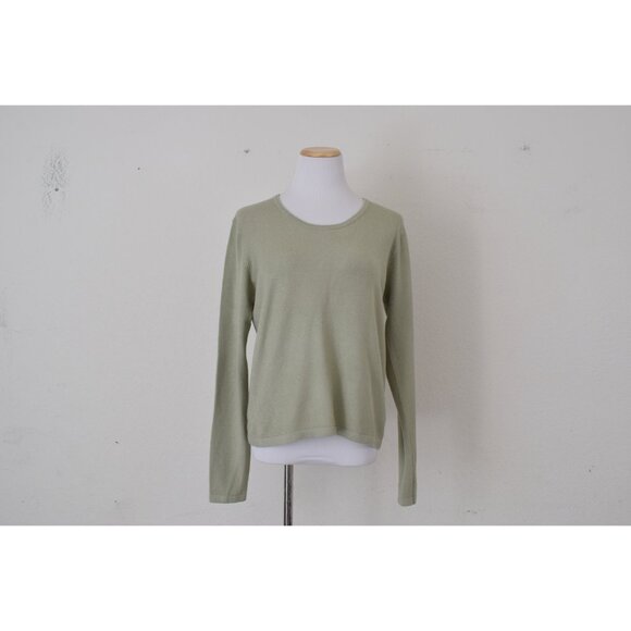 Vintage 90s Sage Acrylic/Nylon/Spandex Light Sweater size L - Picture 2 of 10